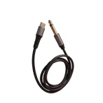 TYPE C- P38 Audio Cord Length-1.5M Copper Wire Metal Connector with PVC molding